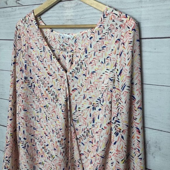 Lush Wrap Confetti Surplice Long Sleeve S - Picture 3 of 4